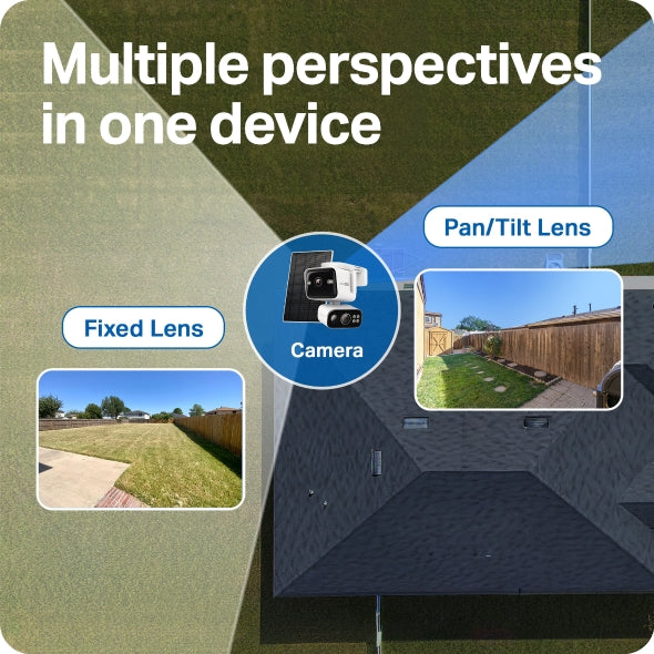 Cameră IP Exterior Tp-Link, dual lens 4K+4K (wide 165°+telephoto 6mm), pan/tilt 360°, alimentare solara inclusa, baterie