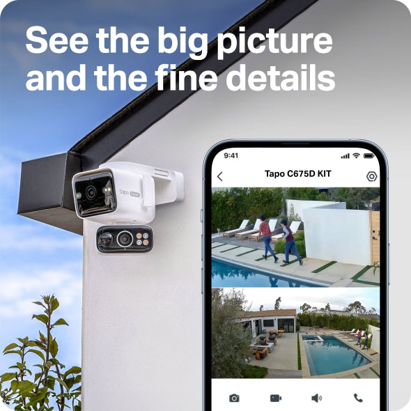 Cameră IP Exterior Tp-Link, dual lens 4K+4K (wide 165°+telephoto 6mm), pan/tilt 360°, alimentare solara inclusa, baterie