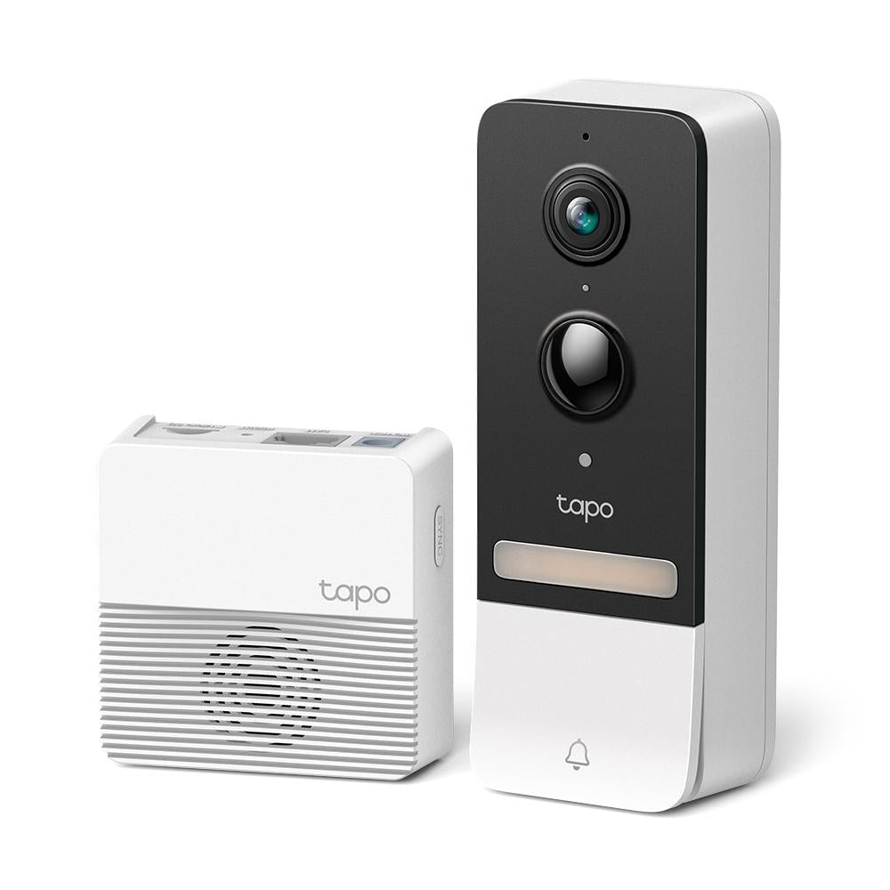 SONERIE VIDEO Smart TP-LINK, rezolutie 2K, 5 Mpix, night vision color, alarma antifurt, IP64, acumulator 6700mAh "Tapo D230S1"