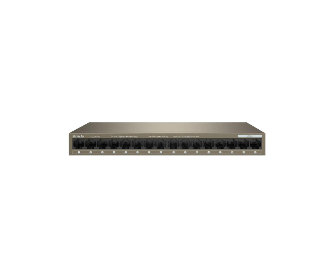 TENDA 16-P GIGABIT ETHERNET SW TEG1016M "TEG1016M"