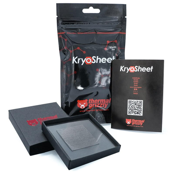 Thermal Grizzly PAD Termic KryoSheet, grafen, 33 x 33 mm "TG-KS-33-33" – Pasta siliconica