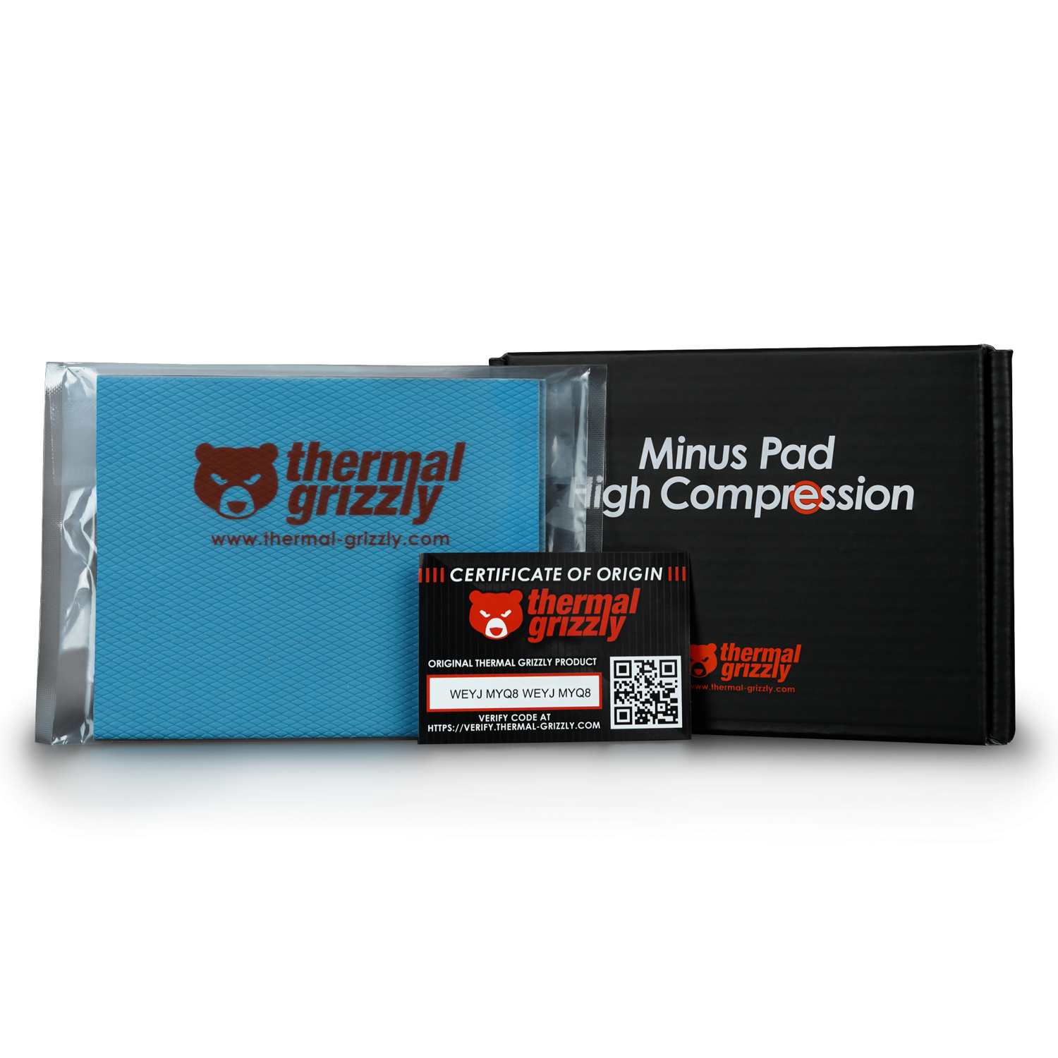 Thermal Grizzly MINUS PAD High Compression 120 x 100 mm-4 mm 2pcs "TG-MP-HC-120-100-40-2"