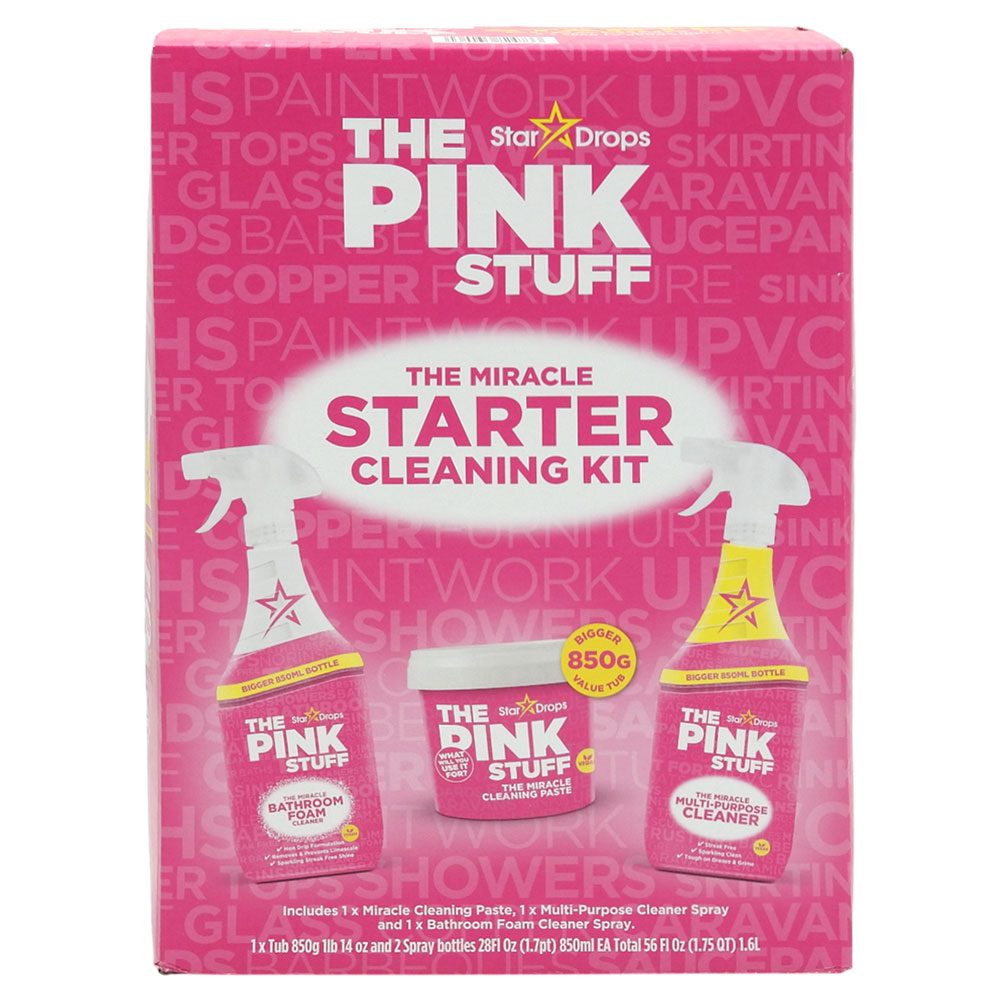 The Pink Stuff Starting Kit, Sp Baie850 ml, Pasta850 g, Sol Universala850 ml