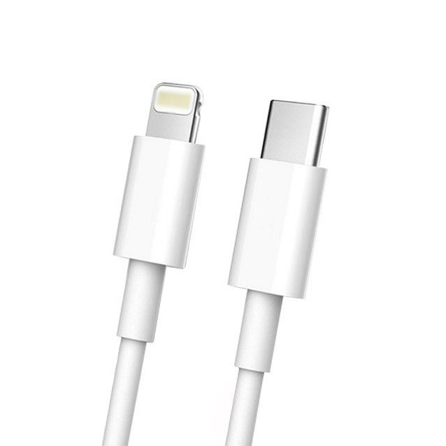 Cablu de date Fast Charge, Power Delivery 27W, Compatibil cu iPhone, Port TYPE-C Lightning, Lungime 1.5 m, Alb