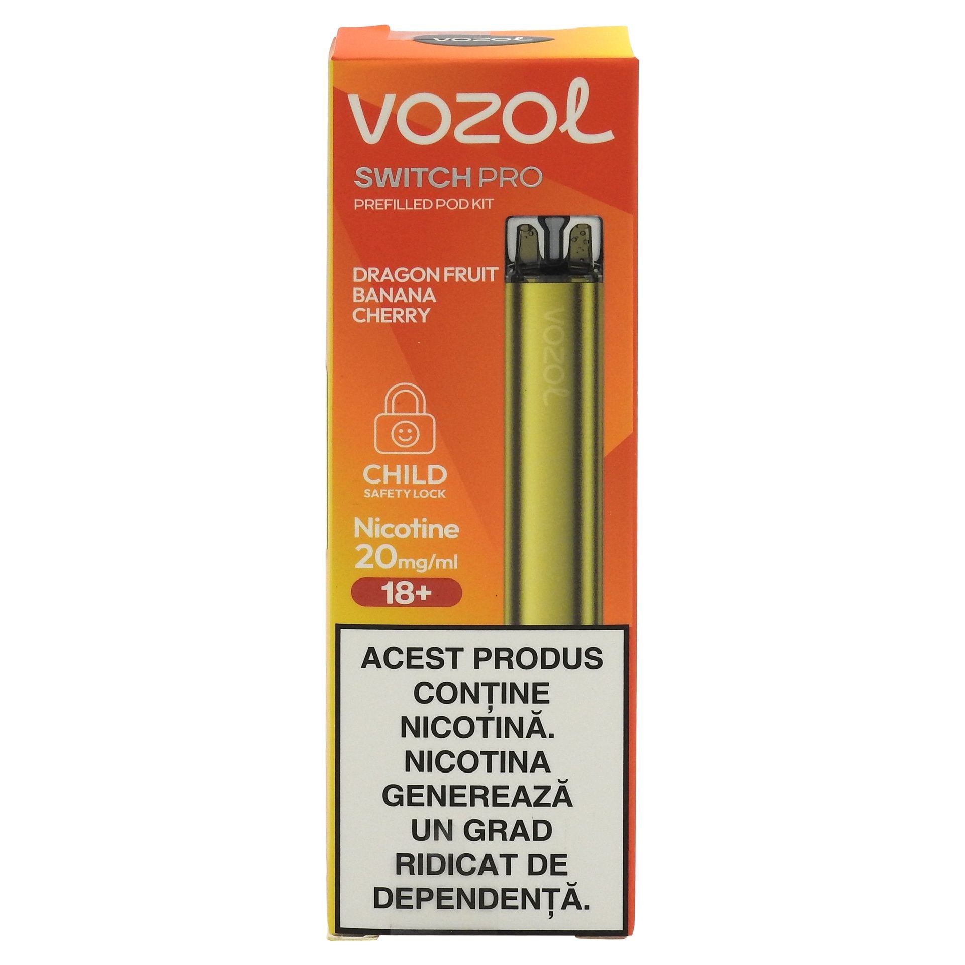 Tigara Electronica, Vozol, Switch Pro Reincarcabila Dragon Fruit Banana Cherry