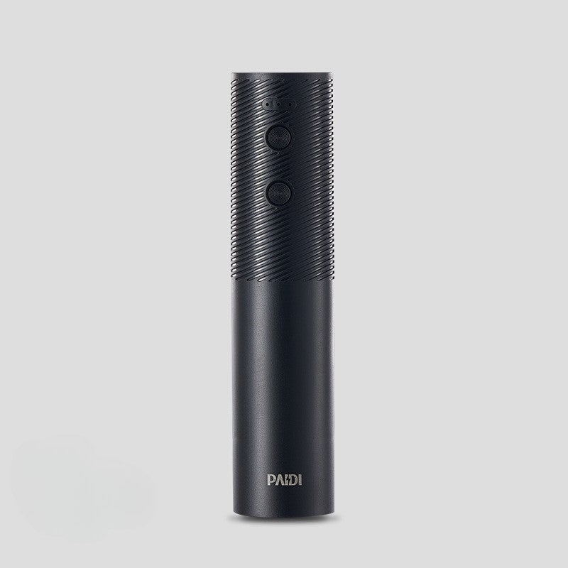 Tirbuson Electric, Deschizator Sticle de Vin, Incarcare USB, 20 x 4.6 cm, Negru