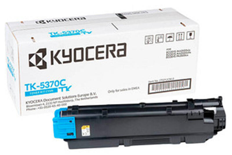 Toner Original KYOCERA Cyan,TK-5370C, pentru ECOSYS PA3500cx|MA3500cix|MA3500cifx, 5K, incl.TV 1.2 RON, 