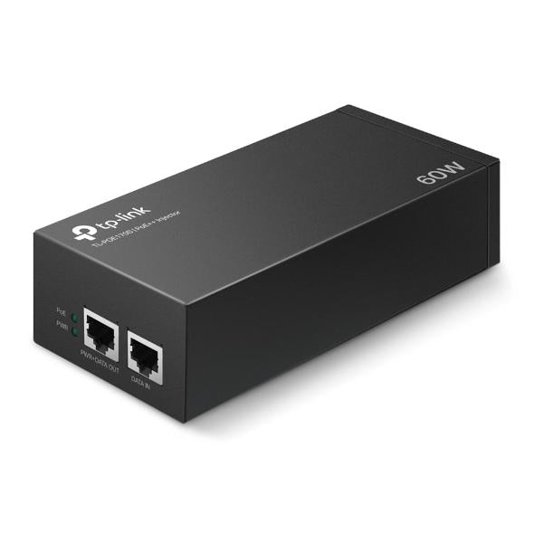 INJECTOR PoE++ TP-LINK 2 porturi Gigabit, compatibil IEEE 802.3af/at 60W maxim 100M, carcasa plastic, "TL-PoE170S"