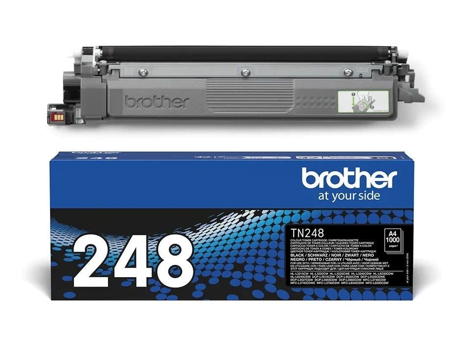 Toner Original BROTHER Black, TN248BK, pentru HL-L3220|L3240|HL-L8230|L8240|DCP-L3520|DCP-L3560|MFC-L3740|MFC-L8340|MFC-L8390, 1K, 