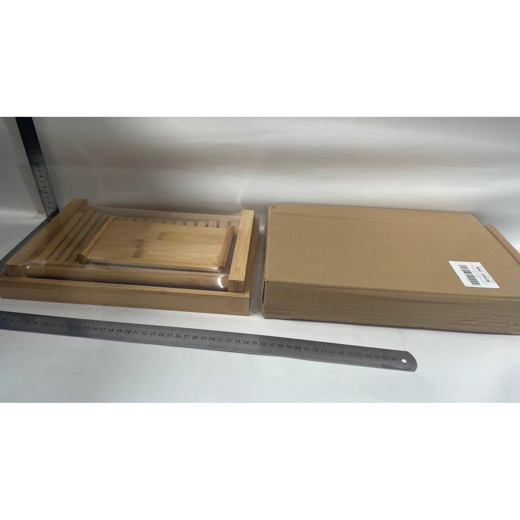 Tocator de Feliat Paine, 31.7x23.7x6 cm, din Lemn, Maro