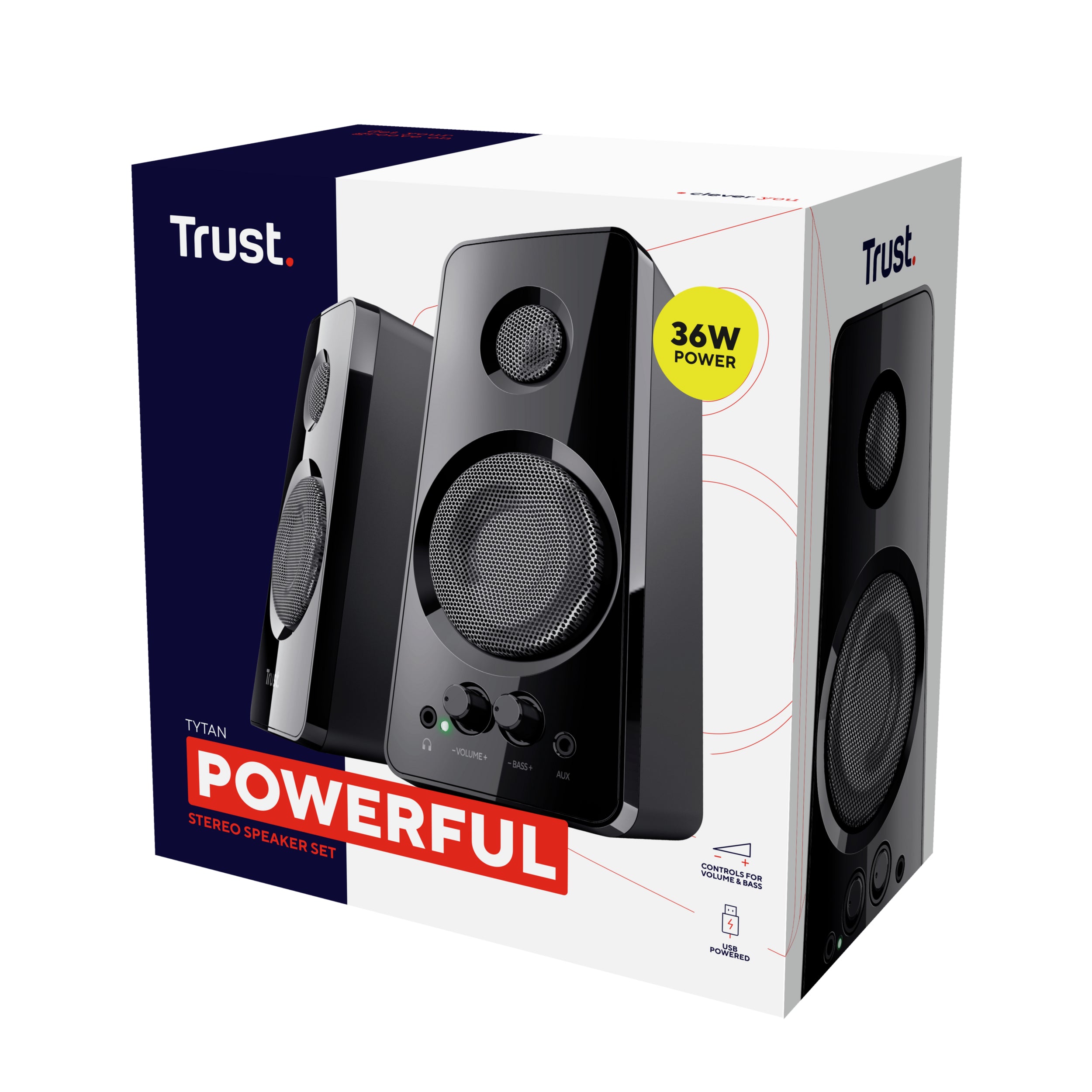 Set boxe Trust Trust Tytan 2.0 negru "TR-21560"