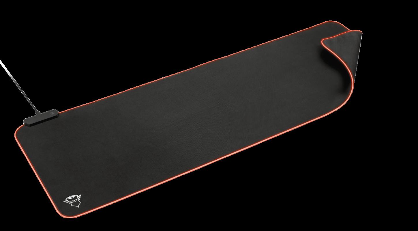 Mouse PAD TRUST, "GXT 764 GlideFlex", gaming , cu led, cauciuc si material textil, 930 x 300 x 3 mm, negru, "TR-23395"