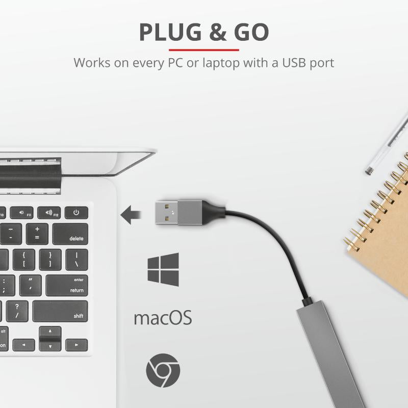 Trust Halyx Aluminium 4 Mini USB Hub "TR-23786"