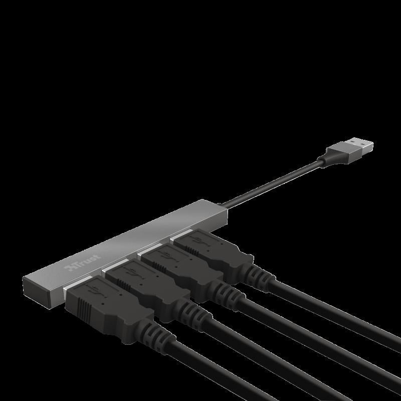 Trust Halyx Aluminium 4 Mini USB Hub "TR-23786"