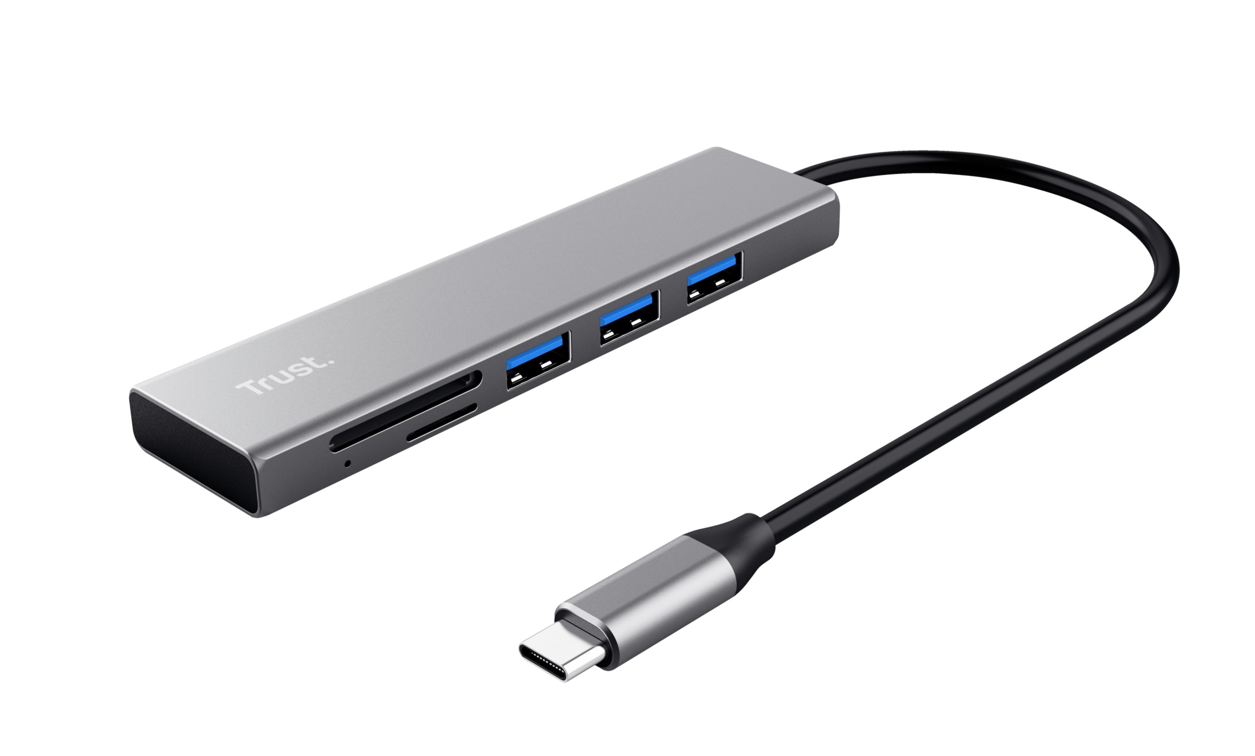 Halyx Fast USB-C & Card Reader, 3-port Hub "TR-24191"