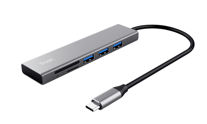 Trust Halyx Fast USB-C & Card Reader, 3-port Hub "TR-24191" – HUB USB