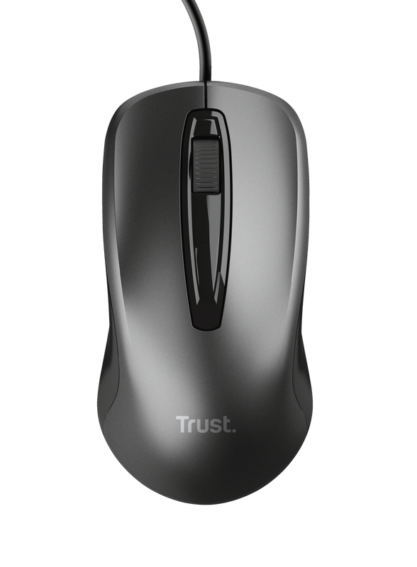 Mouse Trust cu fir optic, negru "TR-24657"