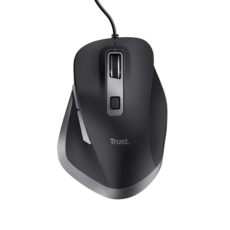 Mouse Trust Fyda cu fir 5000 DPI, negru "TR-24728"