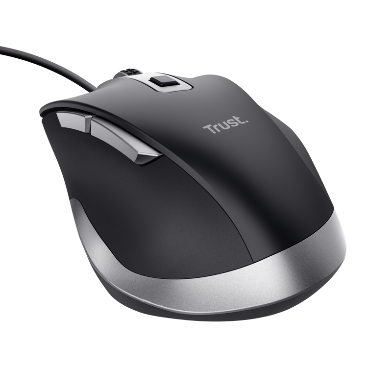 Mouse Trust Fyda cu fir 5000 DPI, negru "TR-24728"