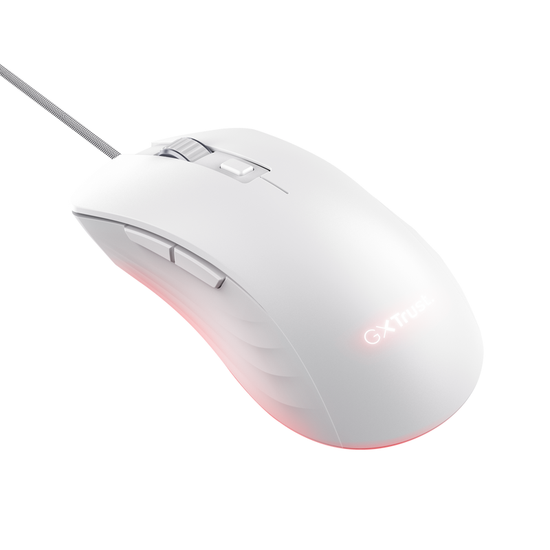 MOUSE Trust GXT924W YBAR+ 25600 DPI, alb "TR-24891"