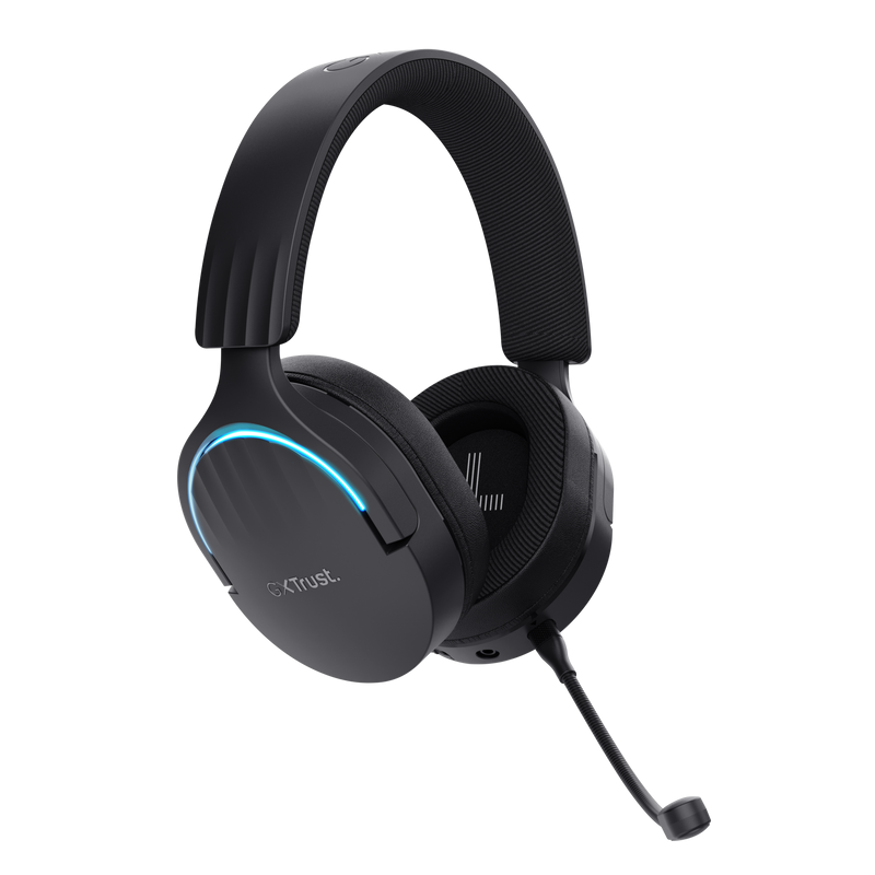 Casti Trust GXT 491P Fayzo cu fir, negru 