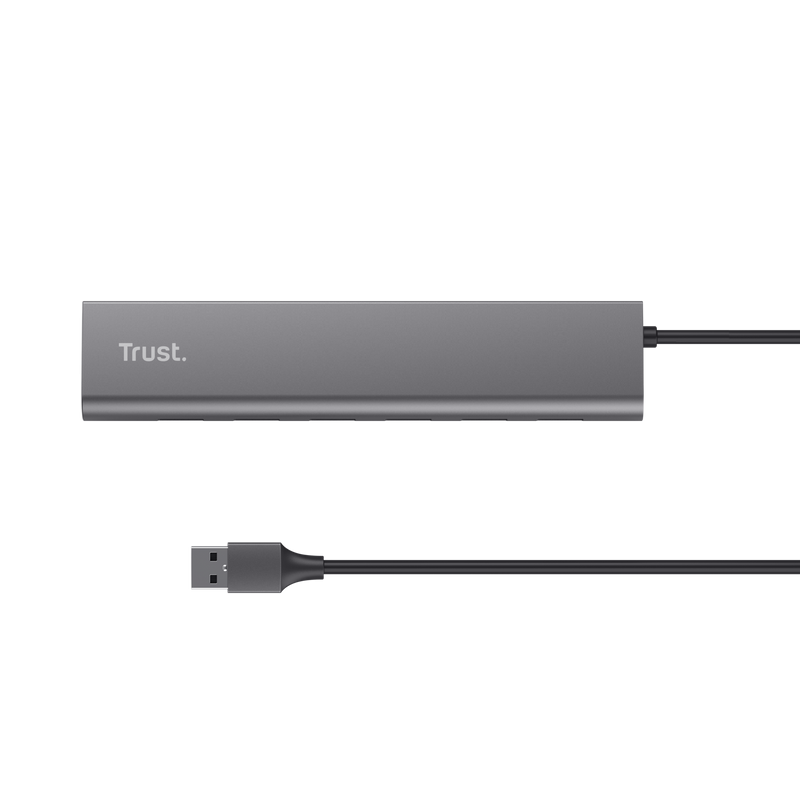 Hub Trust Halyx 7xUSB 3.2 Gen1, gri "TR-24967"