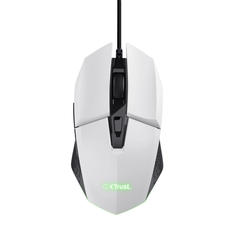 MOUSE Trust GXT109W FELOX 6400 DPI, alb "TR-25066"