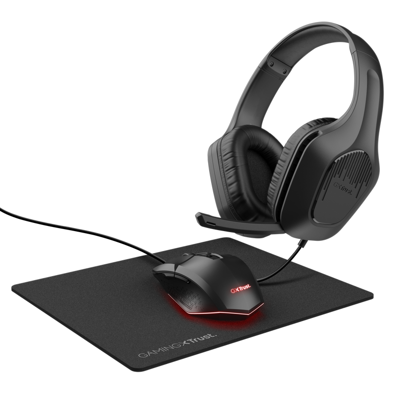 Kit Trust GXT790 TRIDOX 3-IN-1, negru "TR-25117"