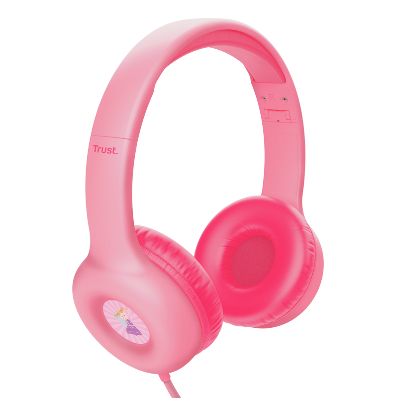 Casti Trust Nouna cu fir kids, roz "TR-25277"