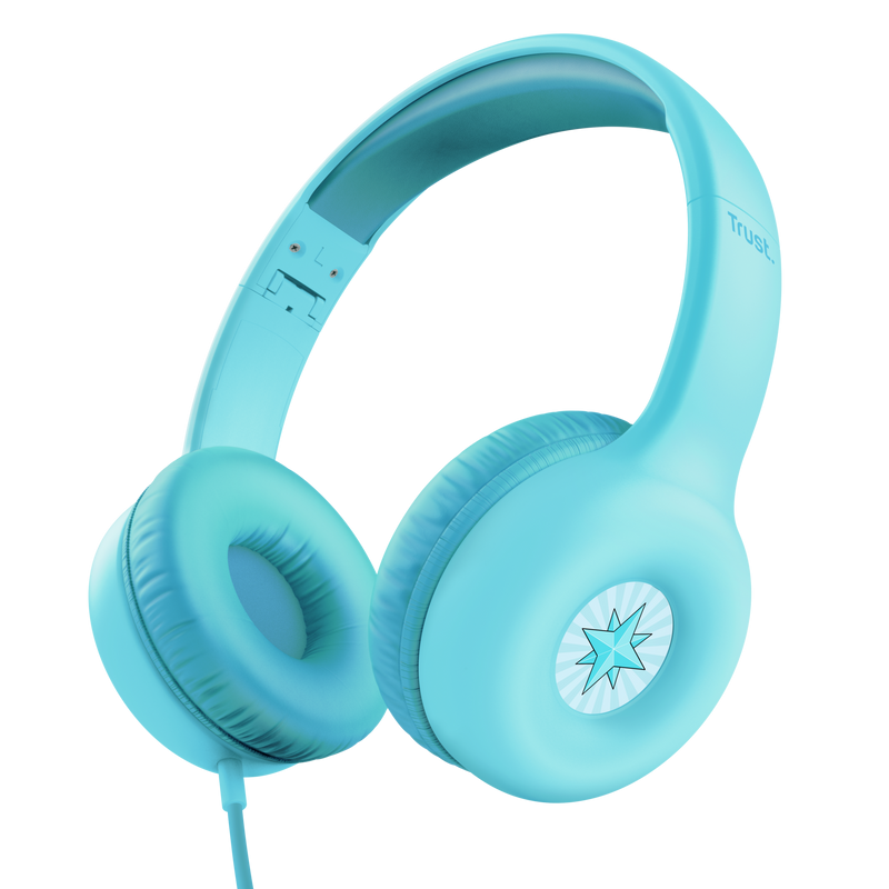 Casti Trust Nouna cu fir kids, albastru "TR-25278"