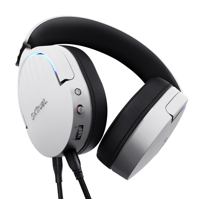 Casti Trust GXT 490P Fayzo cu fir, alb "TR-25302"
