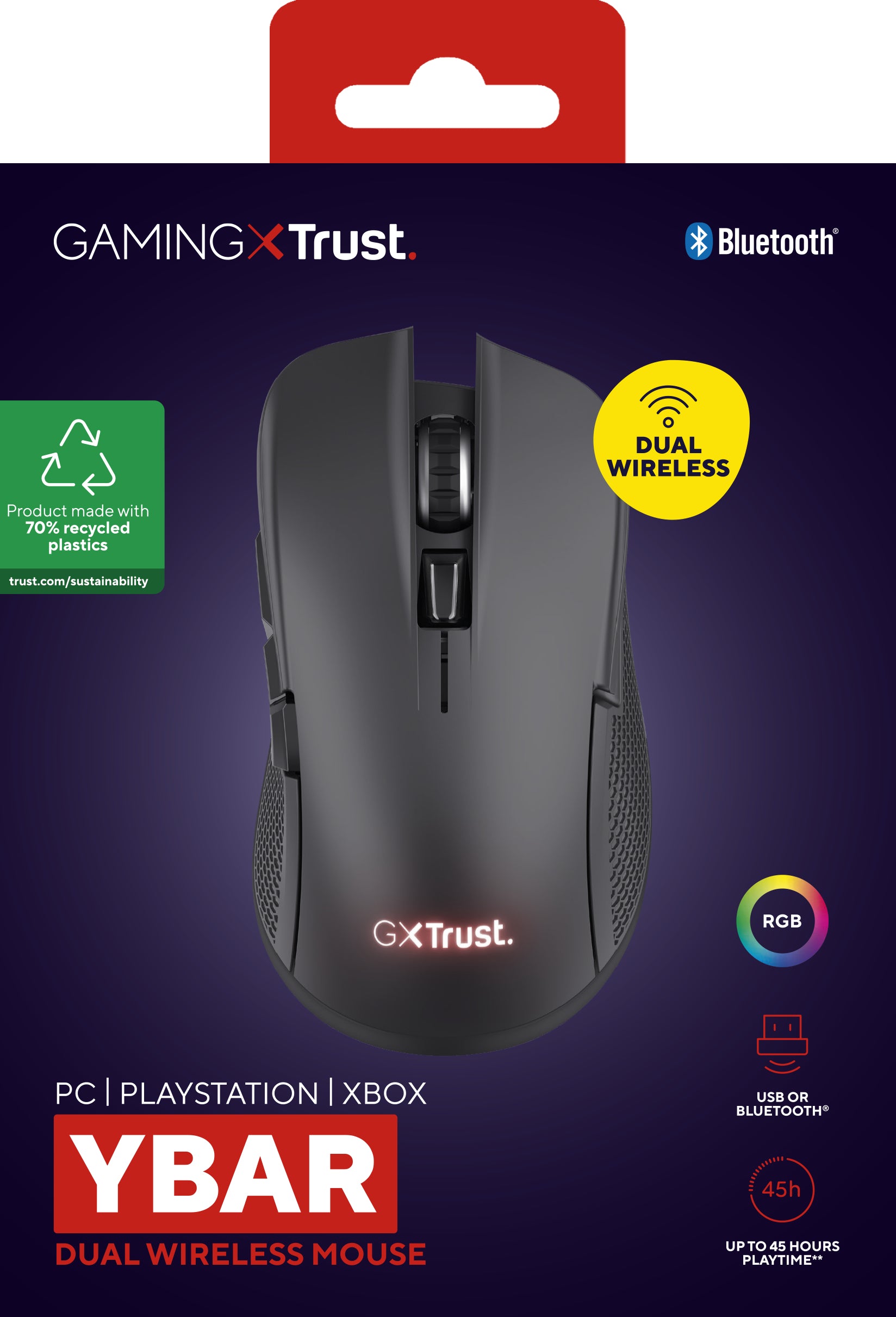 Mouse WS Trust GXT 931 Ybar 7200 DPI ng "TR-25330"