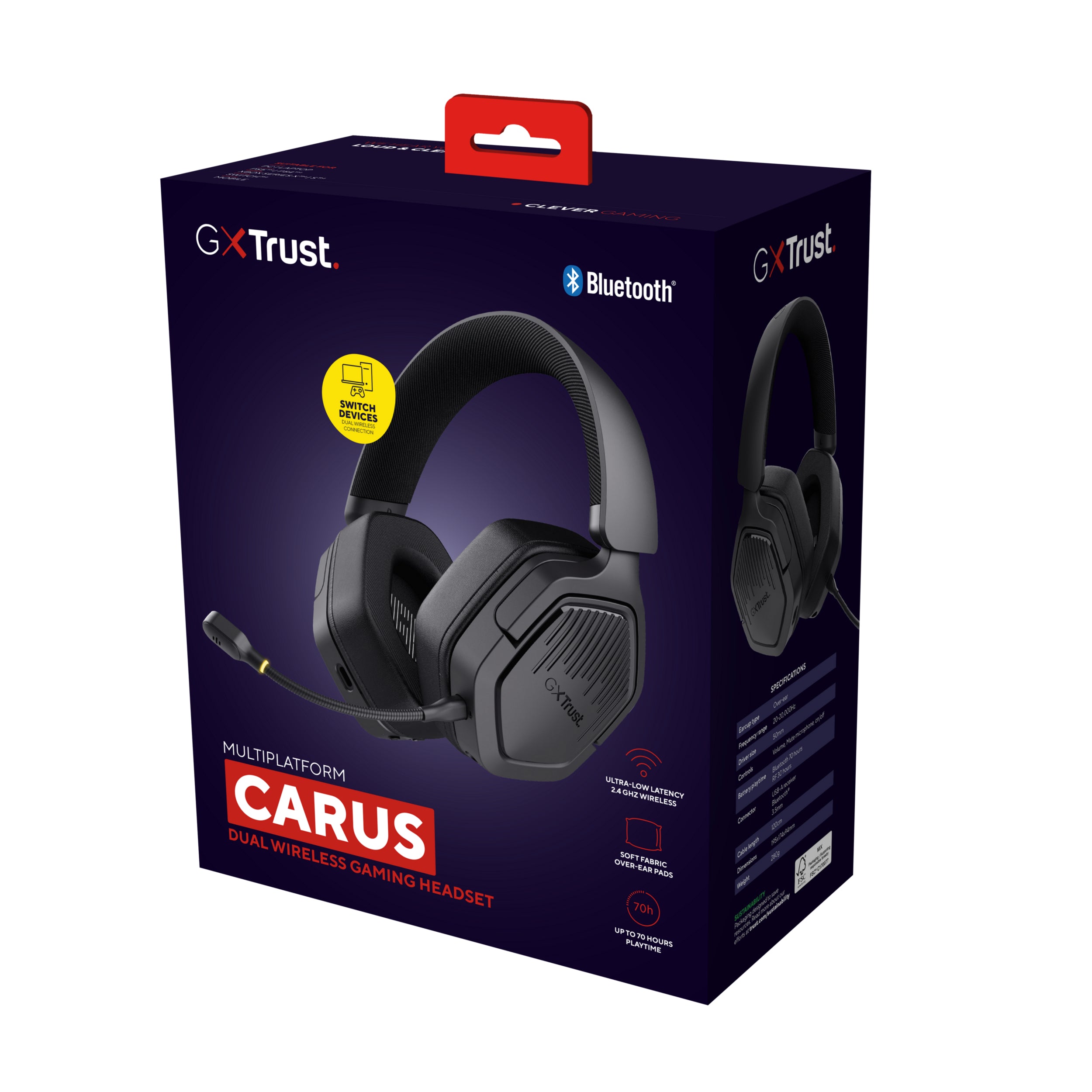 Casti WS Trust GXT 493 Carus, negru "TR-25491"