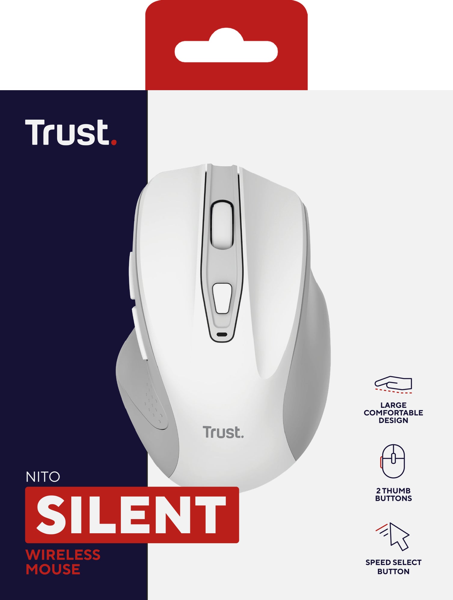 Mouse wireless Trust Nito Silent alb "TR-25550"