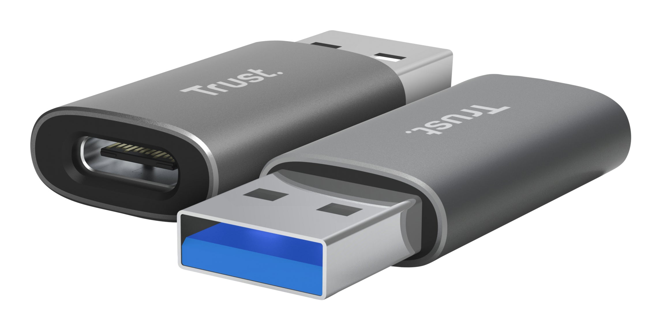 Adaptor Trust Calyx USB-A-USB-C, gri "TR-25573"