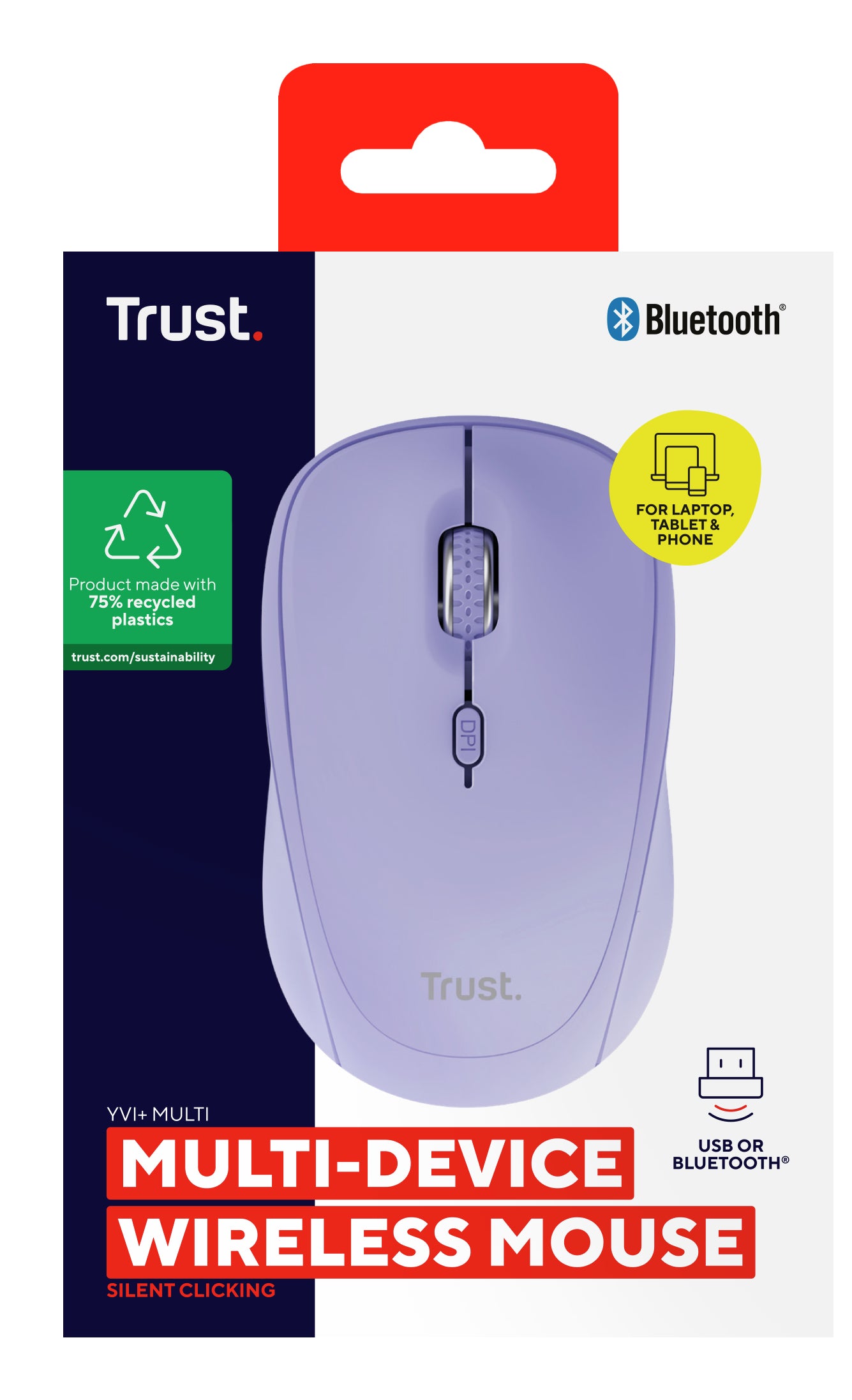 Trust Yvi Wireless Mouse - purple "TR-25583"
