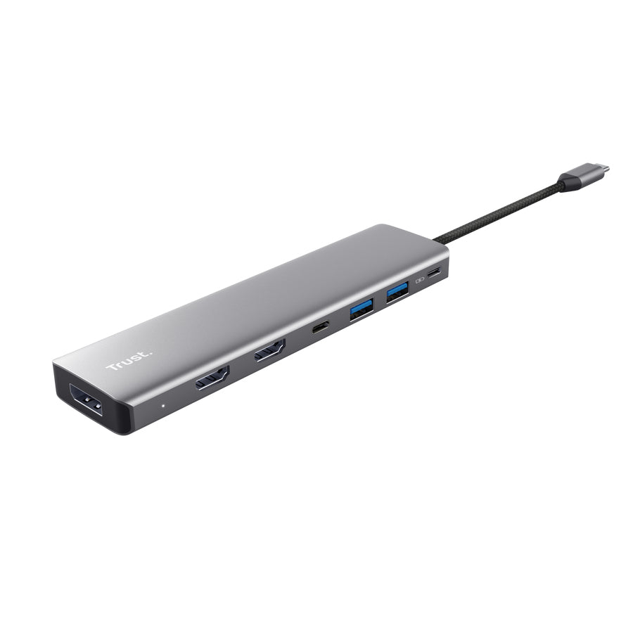 Adaptor Trust Dalyx 7 in 1, gri "TR-25661"