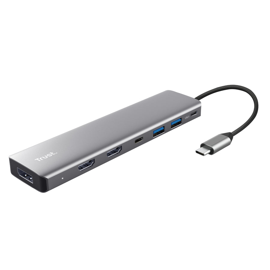 Adaptor Trust Dalyx 7 in 1, gri "TR-25661"