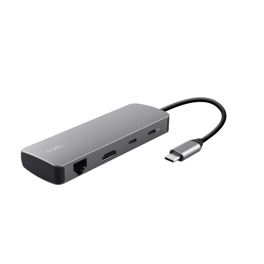 Adaptor Trust Dalyx 8 in 1, gri "TR-25672"