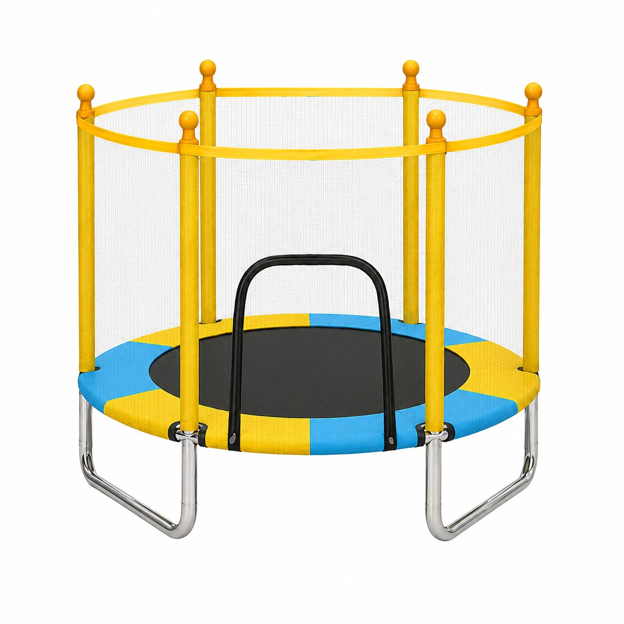 Trambulina De Gradina, Pentru Distractie Si Dezvoltare Armonioasa, Dimensions:120*116 Greutate 7.4㎏, Culoare Galben