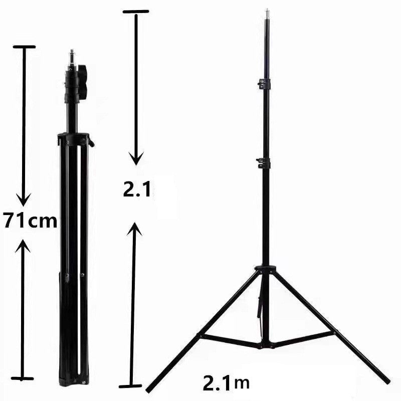 Trepied, Flippy, 210 cm, Metalic, Extensibil, 5 x 5 x 71 cm, Negru