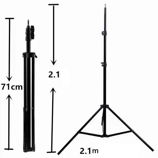 Trepied, Flippy, 210 cm, Metalic, Extensibil, 5 x 5 x 71 cm, Negru