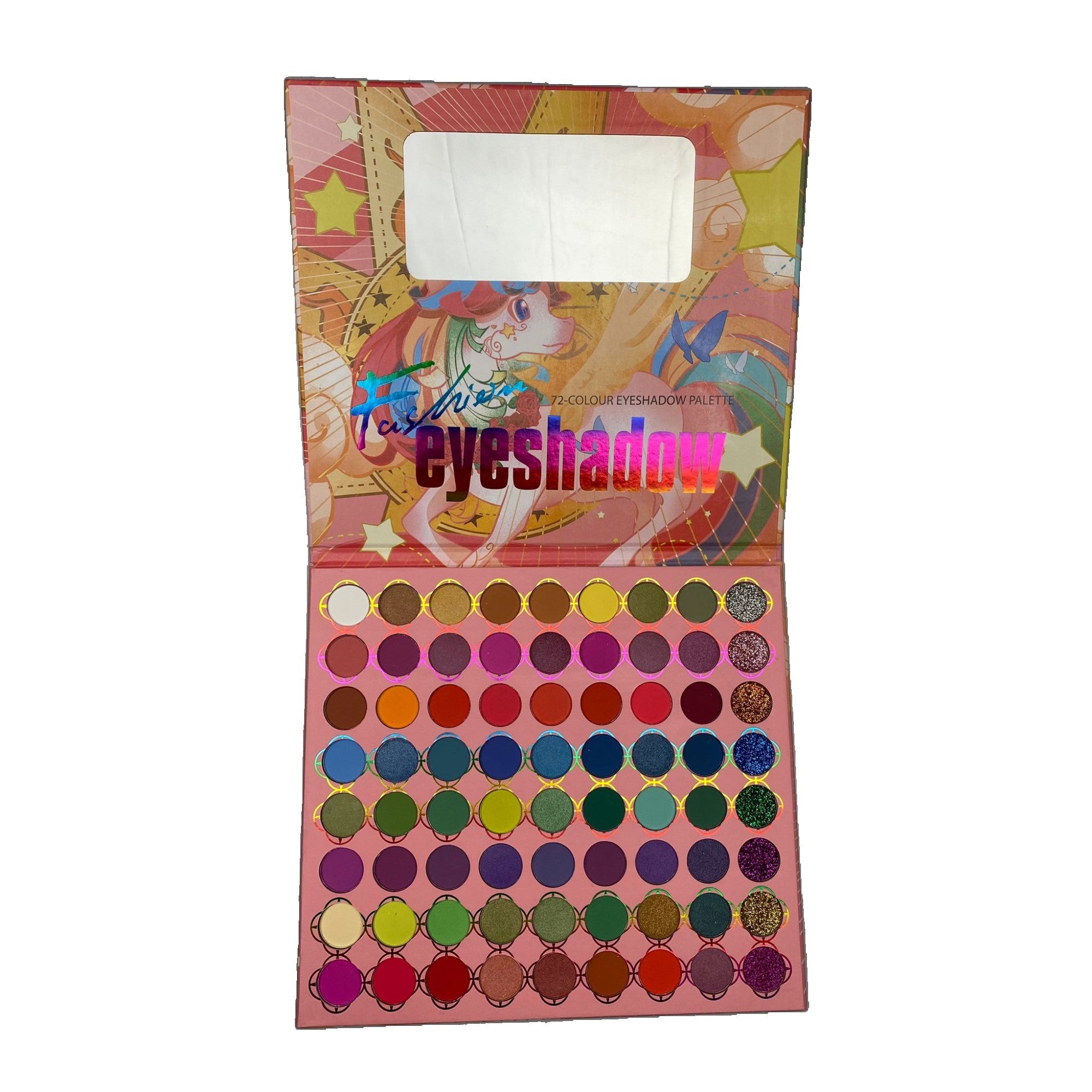 Trusa de machiaj, paleta de farduri Oulanao cu 72 de culori pigmentate