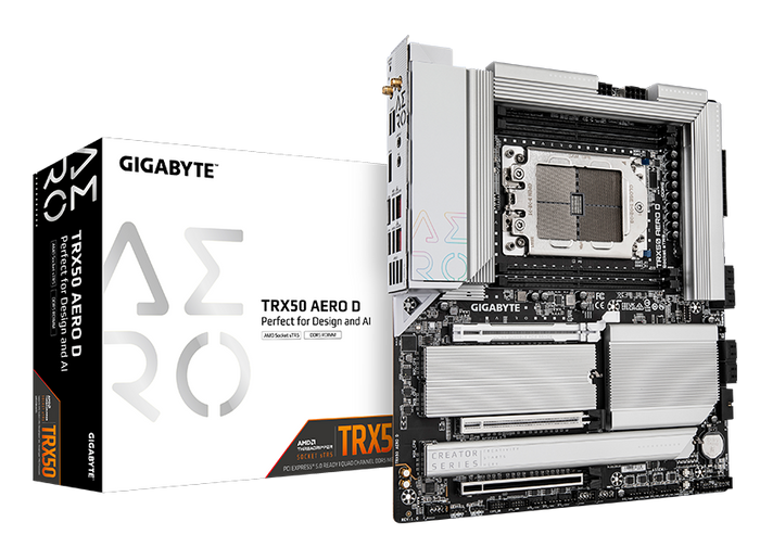 PLACI de BAZA Gigabyte TRX50 AERO D sTR5 4xDDR5, 3x PCIE x16, 4x M.2, 8x SATA 6gb/s, E-ATX "TRX50 AERO D" – Placi de baza