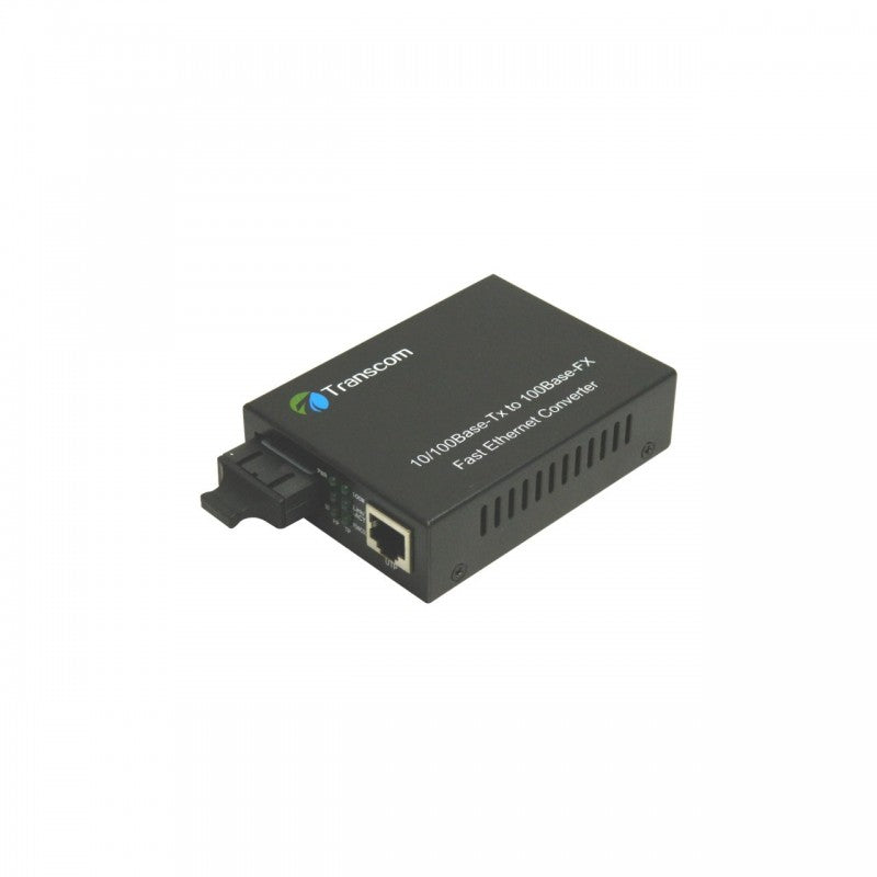 Mediaconvertor 10/100M 1310nm MM 2Km / SM 10km conector SC - Transcom, 