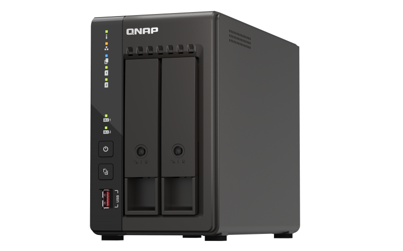 NAS QNAP 253E 2BAY 2.6GHZ TWR SATA "TS-253E-8G"