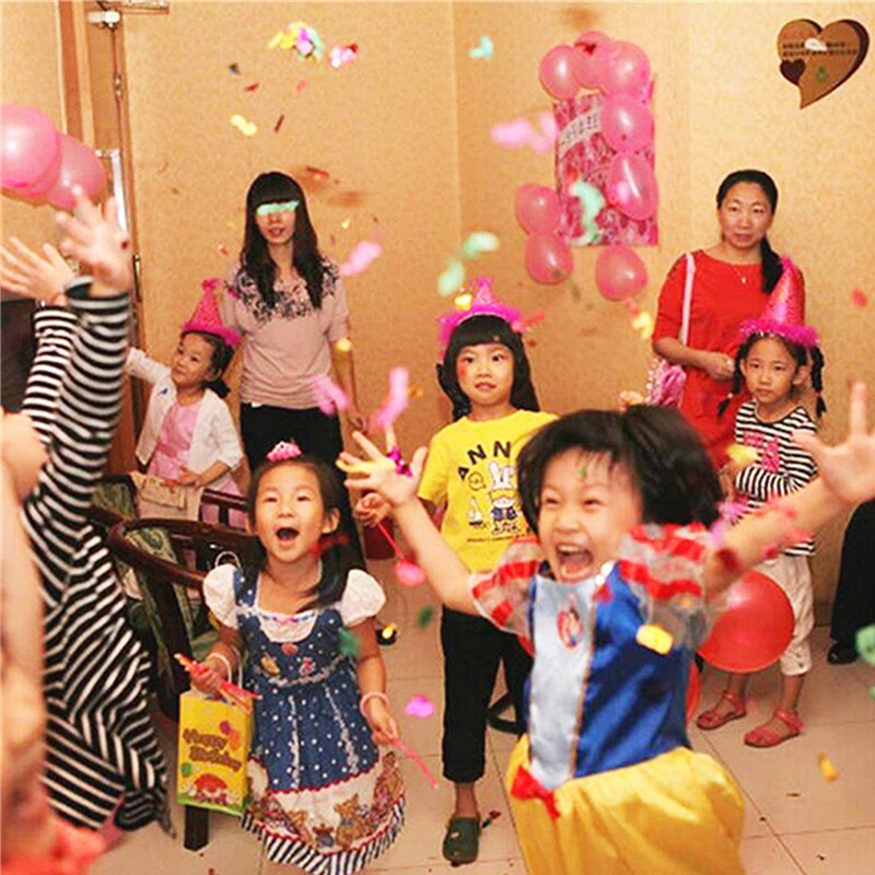 Tub de Confetti, Clasic, 30x5 cm, Confetii Asortate din Plastic, Eliberare prin Rasucire, Multicolor