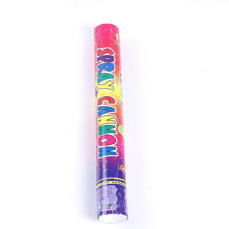 Tub de Confetti, Clasic, 80x5 cm, Confetii Asortate din Plastic, Eliberare prin Rasucire, Multicolor