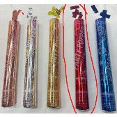 Tub de Confetti, Party Popper, 30x5 cm, Confetii Lucioase Rezistente la Foc, Eliberare prin Rasucire, Rosu