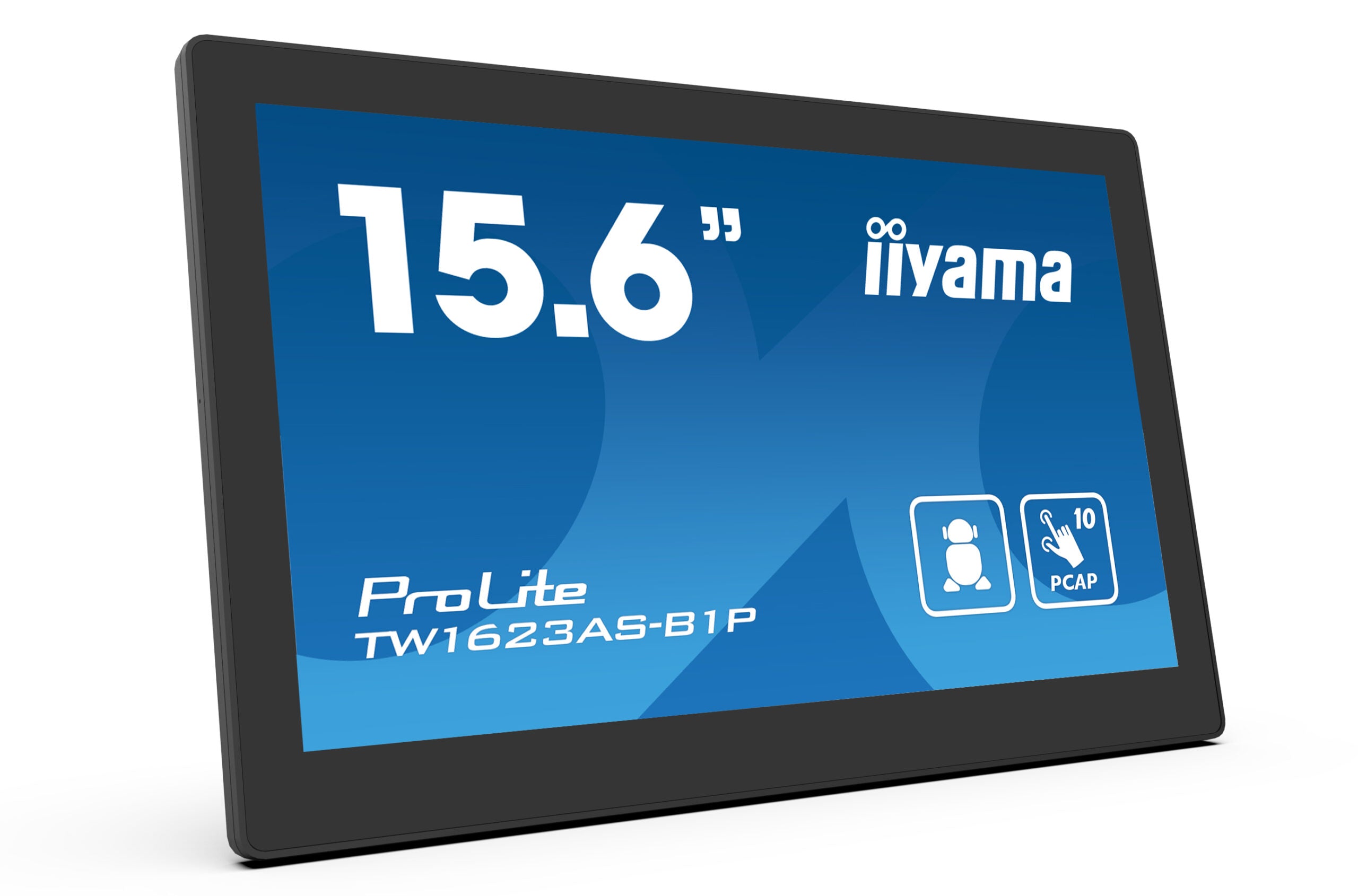 IIYAMA Monitor Android 24/7 TW1623AS-B1P 15.6" Full HD PCAP 10pt touch screen with POE 1920 x 1080 16:9 450 cd/m2 30ms projective capacitive Android 13 BT "TW1623AS-B1P"
